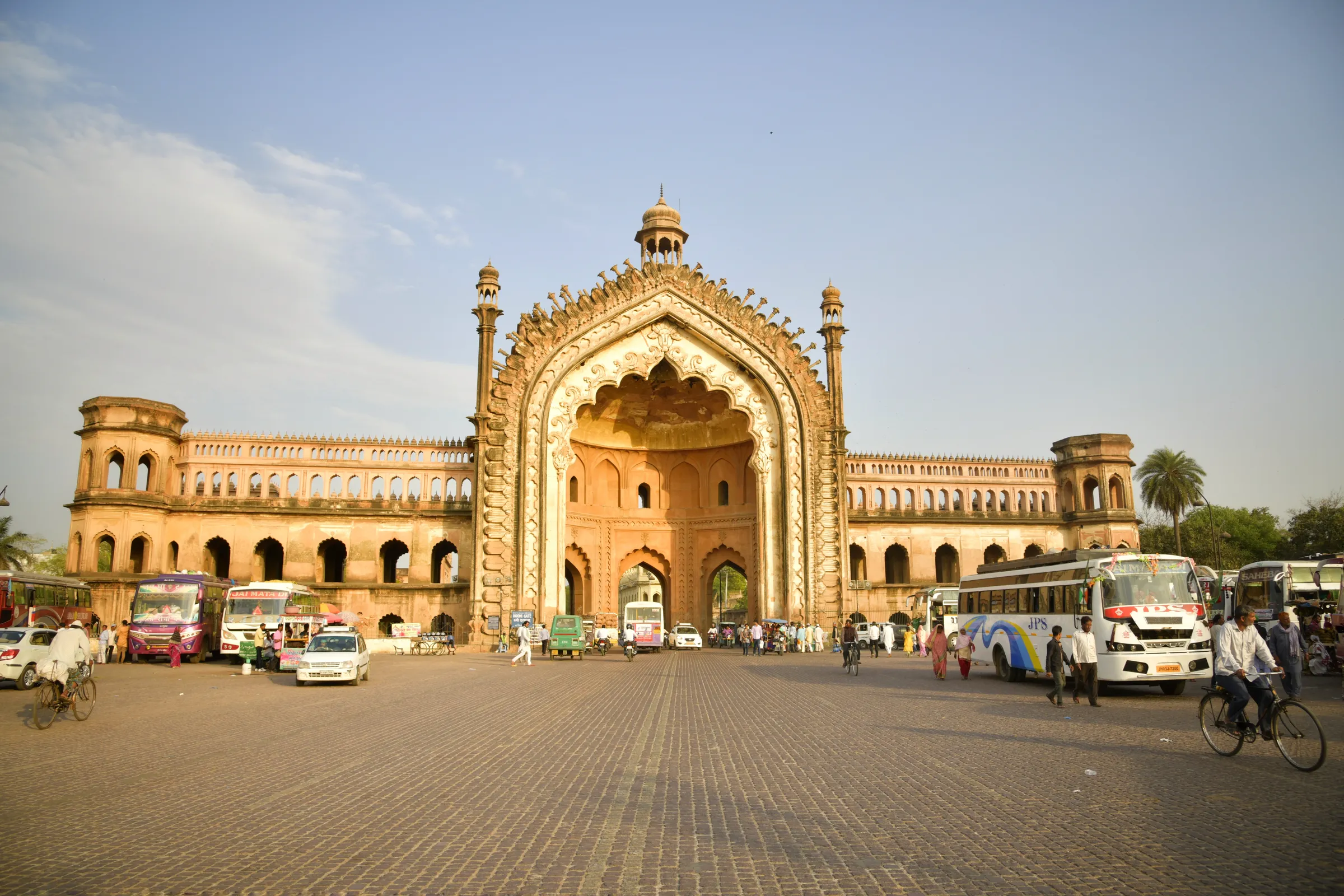 The Rumi Darwaza gateway in Lucknow in warm afternoon light